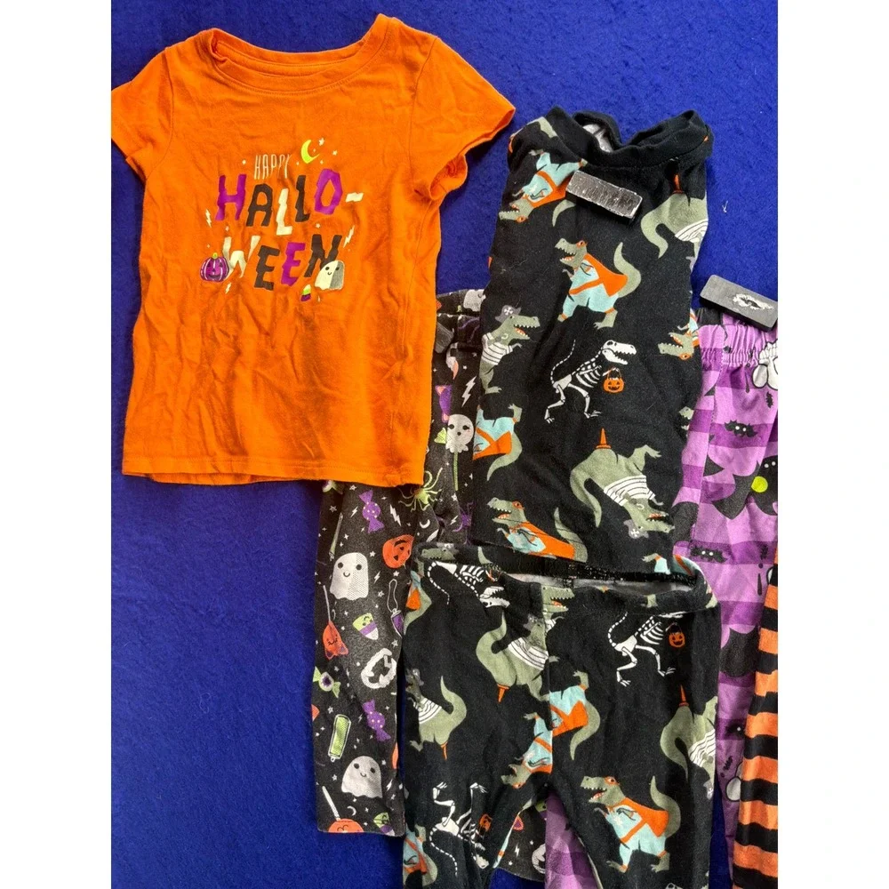 Spooky Toddler Carter's Cat & Jack Halloween Pajama & Tee Set 18M Multi-Color